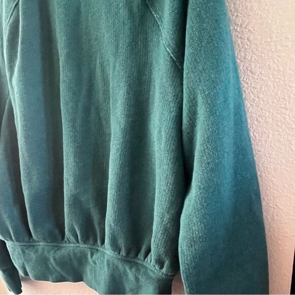 Women’s Universal Thread Sweatshirt SZ Small 80sVibe Bowling Collard Neck Teal - Picture 11 of 12